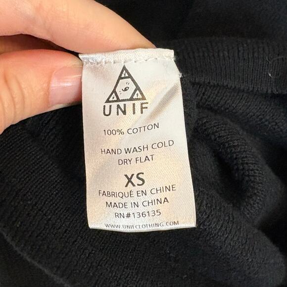 UNIF Randall Color Block Crewneck Varsity Pullover Sweater XS - Picture 4 of 4